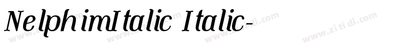 NelphimItalic Italic字体转换 NelphimItalic Italic字体转换